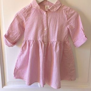 H&M pink seersucker dress